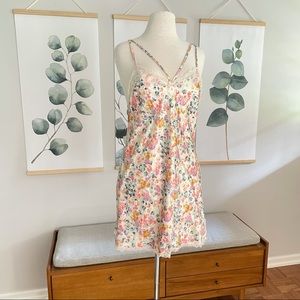 Victoria Secret Floral Silk Lingerie - M
